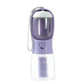 Portable Dog Water Bottle & Food Container with Waste Bag Holder | 3-in-1 Pet Travel Cup